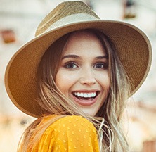 Woman with gorgeous smile