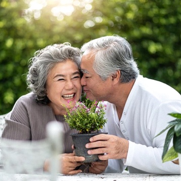 Couple after seeing Cigna dentist in Wylie