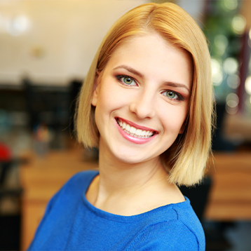 Woman with gorgeous smile