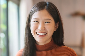 Woman with gorgeous smile