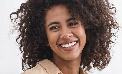 Woman with gorgeous smile